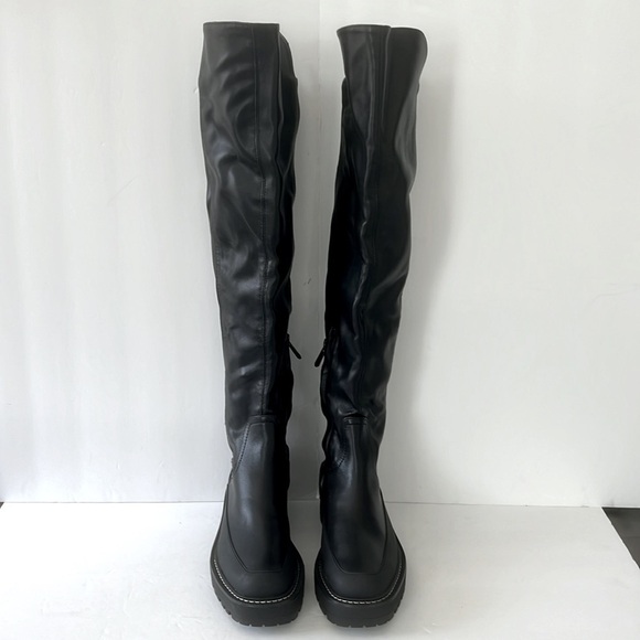 Sam Edelman $225 Women’s Lerue Over The Knee Lug Sole Black Boots Size 6 NWT - Picture 6 of 10